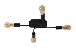 Lucide LESTER Czarna 4xE27 Lampa sufitowa 21118/04/30 21118/04/30 - Lampy sufitowe - miniaturka - grafika 1