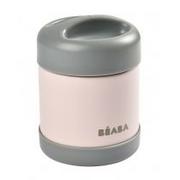 Lunch boxy - Beaba Pojemnik - Termos Obiadowy ze Stali Nierdzewnej z Hermetycznym Zamknięciem 300 ml Dark Mist/light Pink - miniaturka - grafika 1