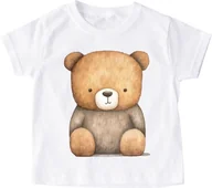 Koszulki dla dziewczynek - Koszulka dla dziecka z miesiem zwierzątko10 - miniaturka - grafika 1