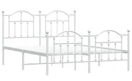 Łóżka - Białe metalowe łóżko małżeńskie 140x200 cm W1-P93 - miniaturka - grafika 1