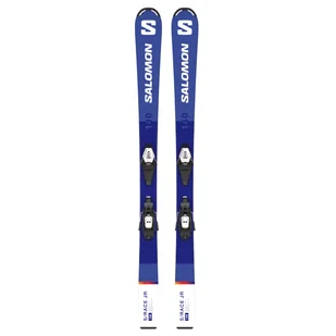 Dziecięce Narty SALOMON SKI SET L S/RACE JR S + C5 GW J75 RA 100 889645997032 L47042100 – Niebieski - Narty - miniaturka - grafika 1