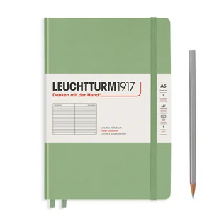 Notatnik Leuchtturm1917 Medium, notatnik w linie, A5, Muted Colours Sage - Notesy i bloczki - miniaturka - grafika 1