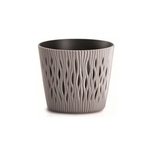 Doniczka SANDY ROUND - brązowy - Donice - miniaturka - grafika 1