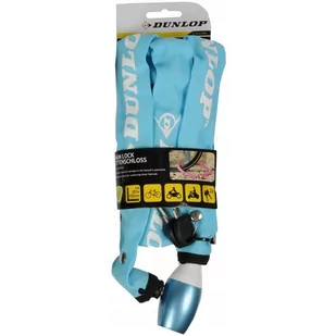 DUNLOP Dunlop - Zapięcie rowerowe na zamek łańcuch 120cm (Niebieski) - Zabezpieczenia do roweru - miniaturka - grafika 1