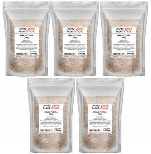 MĄKA ŻYTNIA RAZOWA TYP 2000 5kg Pełnoziarnista do chleba naturalna Kol-Pol - Mąka - miniaturka - grafika 1