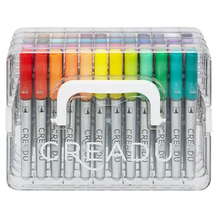 Markery akrylowe, brush, Creadu, 48 kolorów - Kredki, ołówki, pastele i pisaki - miniaturka - grafika 1