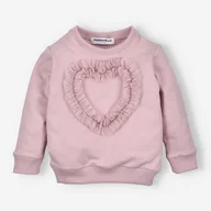 Bluzy dla dziewczynek - Bluza dziewczęca z dzianiny dresowej Pandamello - miniaturka - grafika 1