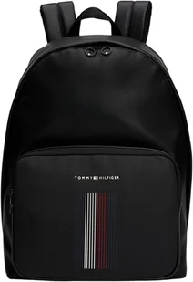 Tommy Hilfiger Męski plecak TH Foundation Dome, czarny, jeden rozmiar, Czarny, rozmiar uniwersalny - Plecaki - miniaturka - grafika 1