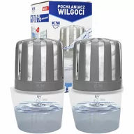 Domowe osuszacze powietrza - 2x Pochłaniacz wilgoci K&M z 2 wkładami 280g - miniaturka - grafika 1