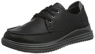 Trampki męskie - Skechers Męskie trampki Valargo, Czarna skóra, 46 EU - miniaturka - grafika 1