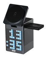 Ładowarki do telefonów - Ładowarka MagSafe z głośnikiem i wyświetlaczem Newell induOne MagPlay do 3 urządzeń mobilnych - miniaturka - grafika 1