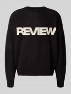 Swetry męskie - Sweter z dzianiny z okrągłym dekoltem - miniaturka - grafika 1