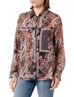 Bluzki damskie - Sidona Bluzka damska, czarny wielokolorowy, L - miniaturka - grafika 1