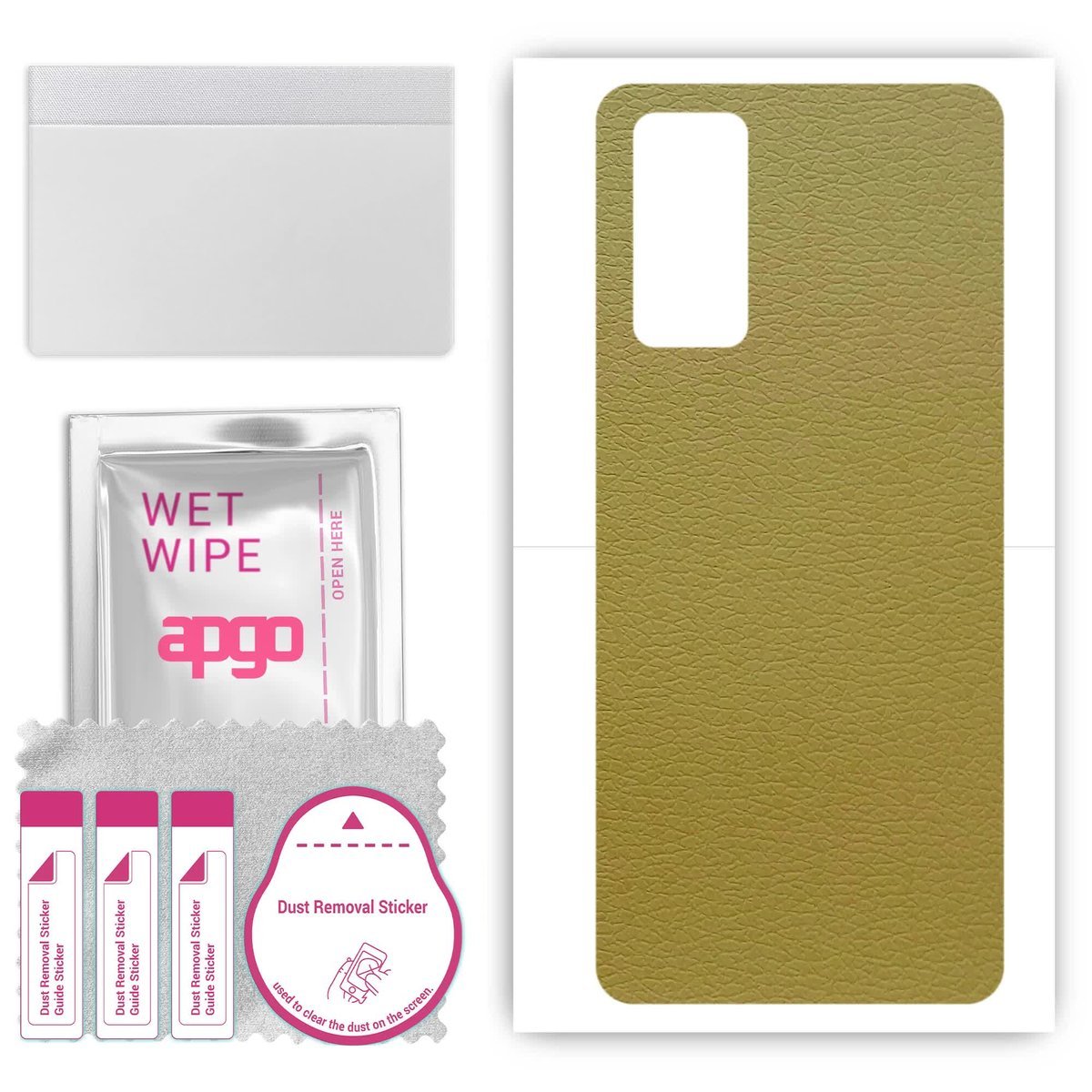 Folia naklejka skórka strukturalna na TYŁ do Tecno Pova 2 - Skóra Oliwkowa - apgo SKINS