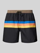 Kąpielówki męskie - Spodenki kąpielowe z elastycznym pasem - miniaturka - grafika 1