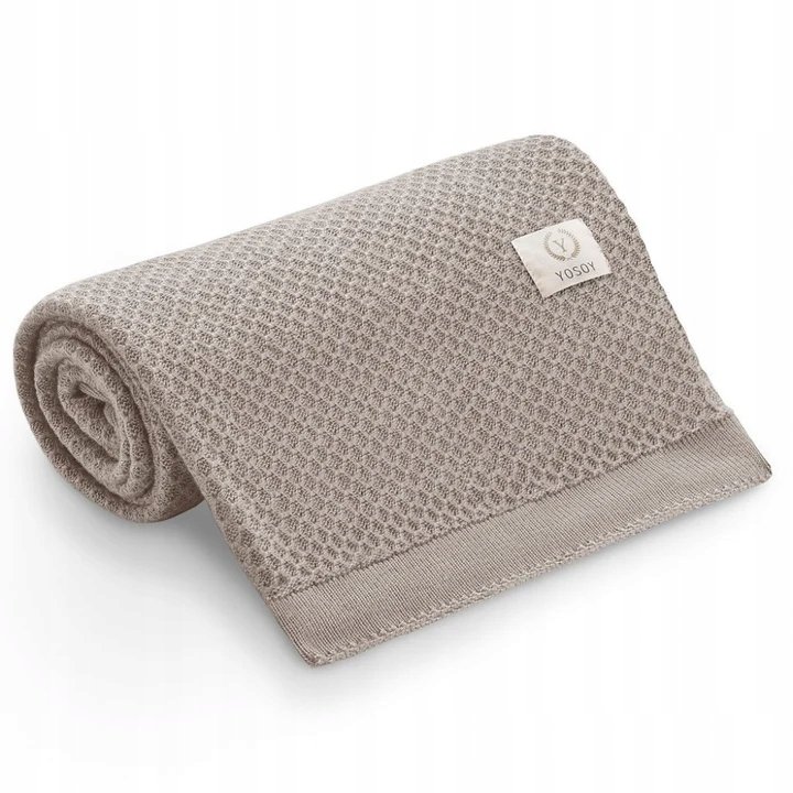 Yosoy Kocyk bambusowy Clover light beige