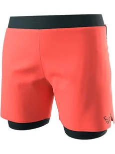 DYNAFIT Szorty funkcyjne 2w1 "ALPINE PRO" w kolorze pomarańczowo-czarnym - Spodnie sportowe damskie - miniaturka - grafika 1