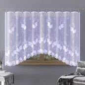 Firany - Firanka gotowa żakardowa Krosea A141 300x180 cm biała - 180 cm 300 cm - miniaturka - grafika 1