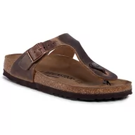 Klapki i japonki damskie - Birkenstock Japonki Gizeh Bs 0943813 Tabacco Brown - miniaturka - grafika 1