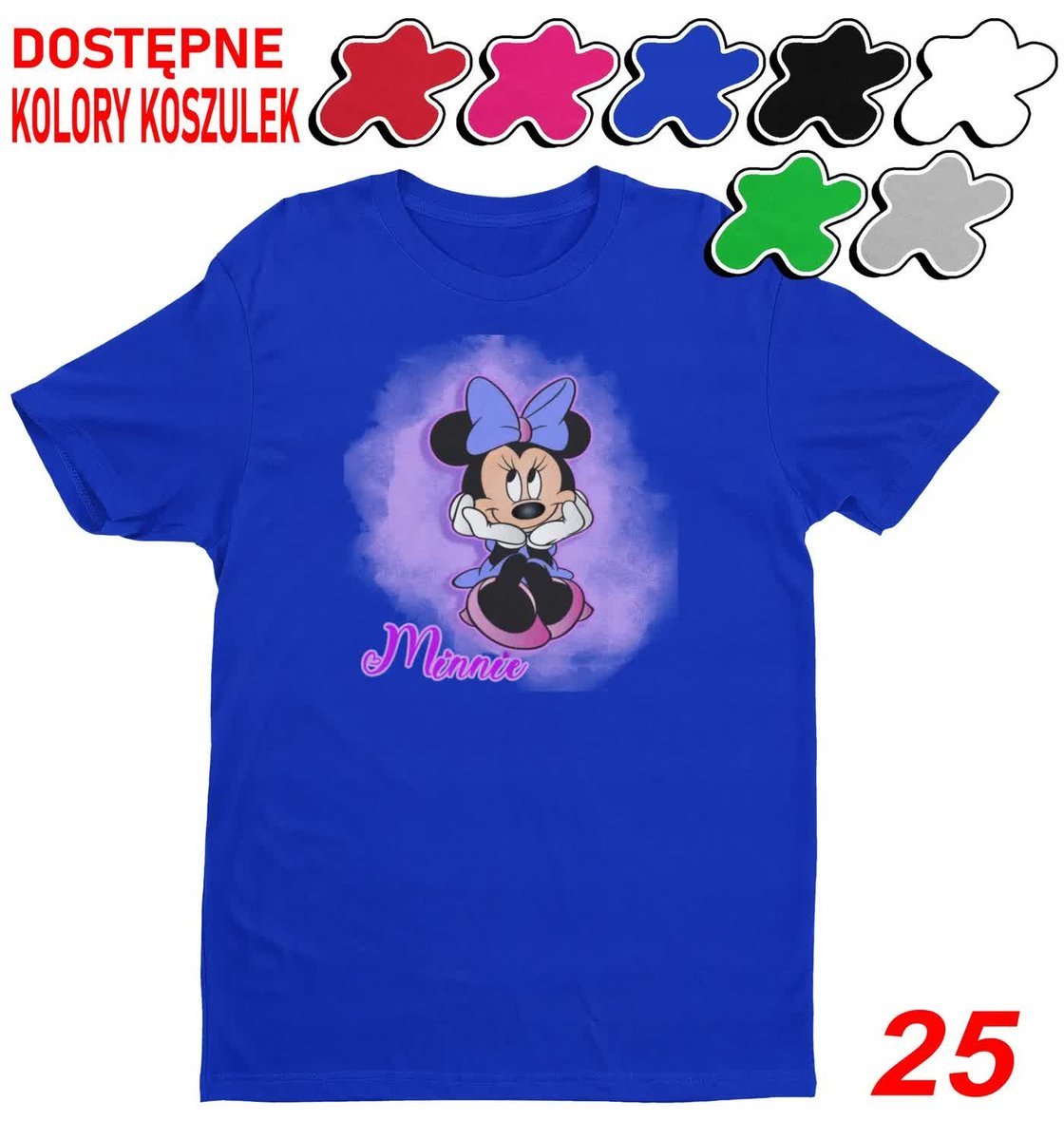 Dziecięca Koszulka Z Nadrukiem Duży Wybór Myszka Miki Różne -L 146-152