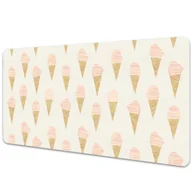 Podkładki na biurko - Ochronna podkładka na biurko Różowe lody 90x45 cm - miniaturka - grafika 1