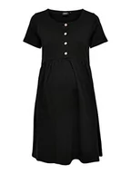 Sukienki - ONLY Sukienka damska Mama jednokolorowa, czarny, M - miniaturka - grafika 1