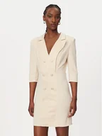 Sukienki - Rinascimento Sukienka koktajlowa CFC0128109003 Beżowy Regular Fit - miniaturka - grafika 1