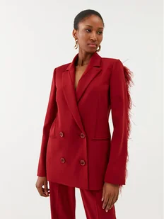 Patrizia Pepe Marynarka 8S0473/A6F5-R799 Czerwony Regular Fit - Marynarki i żakiety damskie - miniaturka - grafika 1