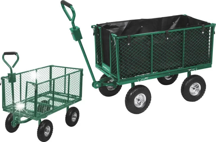 Duży Wózek Ogrodowy Transportowy Rozkładany Przyczepka 200l 300kg Flo