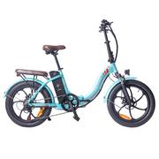 Rowery elektryczne - FAFREES F20 Pro Electric Bike 20 Inch Folding Frame E-bike 7-Speed Gears With Removable 18AH Lithium Battery - Blue - miniaturka - grafika 1