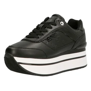 Damskie Sneakersy GUESS HANSIN FL5HNSPEL12-BLKBL – Czarny - Sneakersy damskie - miniaturka - grafika 1