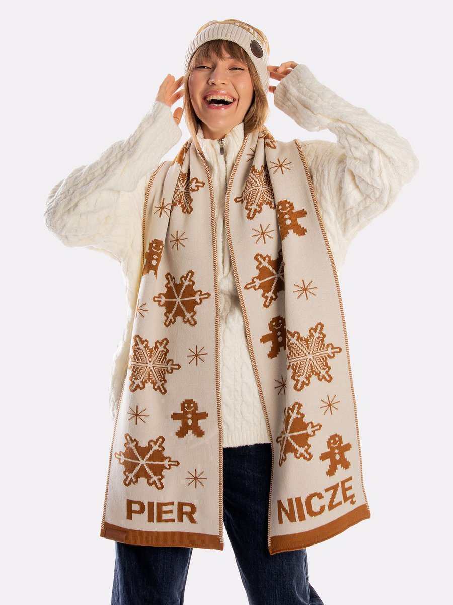 szalik zimowy PIERNICZĘ - prezent dla psiary na zimowe dni