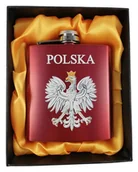 Piersiówki - Piersiówka prezentowa Polska Orzełek godło na prezent upominek - miniaturka - grafika 1