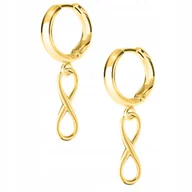 Kolczyki - Kolczyki złote Nieskończoność 925 - miniaturka - grafika 1