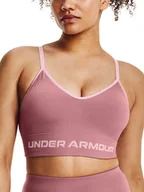Bielizna sportowa damska - Biustonosz damski Under Armour Seamless Low Long Rib-PNK M - miniaturka - grafika 1