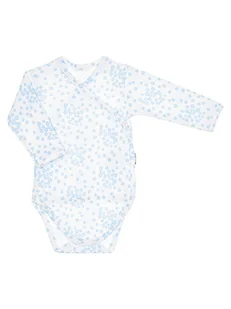 Dziewczęce body bawełna długi rękaw kwiatki Nicol,r.56 - Body dla niemowląt - miniaturka - grafika 1