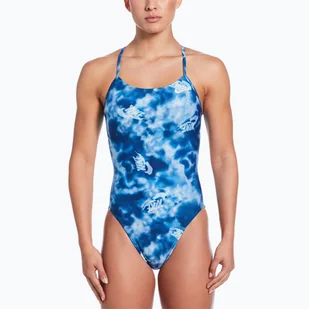 Strój pływacki jednoczęściowy damski Nike Hydrastrong Cutout - Stroje kąpielowe - miniaturka - grafika 1