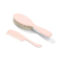 Szczotki do włosów dla dzieci - BabyOno Szczotka do Włosów Naturalne Miękkie Włosie 568/04 Różowa - miniaturka - grafika 1