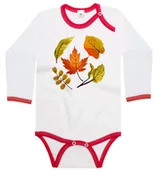Body dla niemowląt - Body dziecięce Zielone Czerwone Brązowe Liście Klonu Akacji Lipy 86/92 - miniaturka - grafika 1
