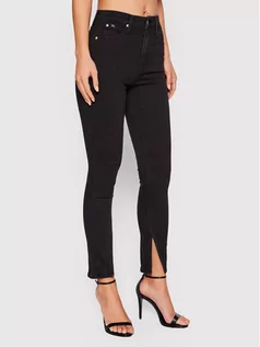 Spodnie damskie - Calvin Klein Jeans Jeansy J20J217892 Czarny Skinny Fit - grafika 1