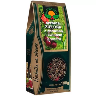 Natura Wita Herbata Zielona z Żurawiną 100 g - Herbata - miniaturka - grafika 1