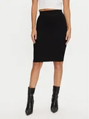 Spódnice - Guess Spódnica ołówkowa Isabella W4BD52 Z3HP2 Czarny Slim Fit - miniaturka - grafika 1