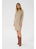 Sukienki - Cream Sukienka dzianinowa w kolorze beżowym - miniaturka - grafika 1