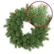 Choinki - WIANEK SZTUCZNY STROIK Świąteczny Bożonarodzeniowy gęsty GAŁĄZKI PE 40 cm - miniaturka - grafika 1