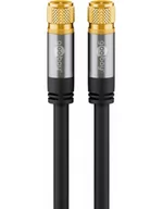 Kable - Goobay 70666 kabel koncentryczny 3 m F Czarny - miniaturka - grafika 1