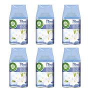 Odświeżacze powietrza - Zestaw Air Wick Freshmatic Orzeźwiająca Bawełna i Kwiat Migdałowca 6*250 ml - Wkład Zapas Odświeżacz Powietrza - miniaturka - grafika 1