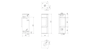 Piec wolnostojący koza Tora S 8 kW Ø 150, czarny termotec, w spieku Collection Nero Assoluto - Piece wolnostojące - miniaturka - grafika 1