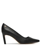 Czółenka - Tommy Hilfiger Szpilki Logo Pump Slanted Hl FW0FW08993 Czarny - miniaturka - grafika 1