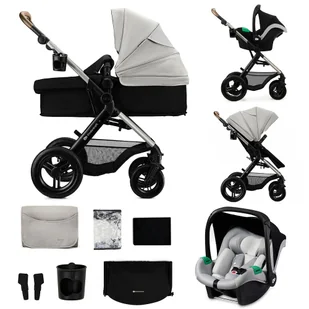 Wózek miejski Kinderkraft Moov 2 XL Moonlight Grey - Wózki dziecięce - miniaturka - grafika 1