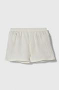 Spodnie i spodenki dla chłopców - Jamiks szorty bawełniane dziecięce kolor biały - miniaturka - grafika 1